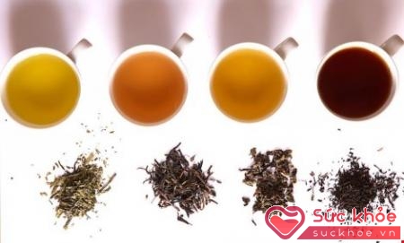 Các loại trà khác nhau sau khi pha trà sẽ ra màu nước khác nhau.