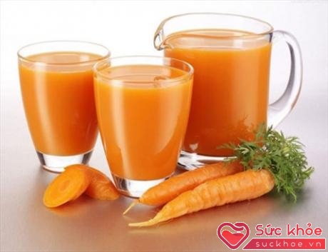 Nước cà rốt rất có lợi cho sức khỏe