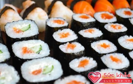 Sushi là món ăn nổi tiếng tại Nhật Bản