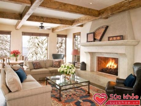  Các loại thảm bằng chất liệu dày sẽ giúp căn nhà ấm hơn vào mùa đông giá rét.