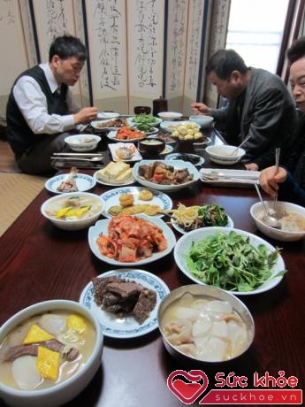 Các món ăn truyền thống vào dịp Tết của người dân Hàn Quốc.