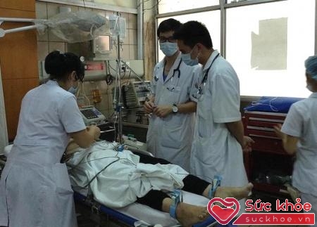 Xử trí một trường hợp sốc phản vệ do thuốc tại Bệnh viện Bạch Mai.