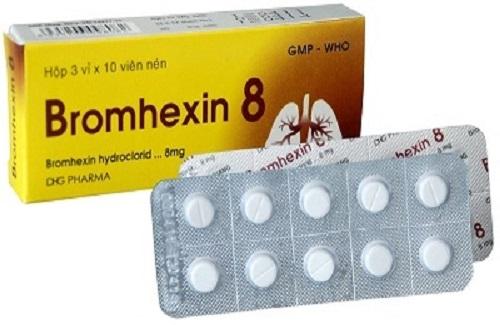 Bromhexin 8 - Một loại thuốc trong nhóm thuốc hệ hô hấp thường dùng