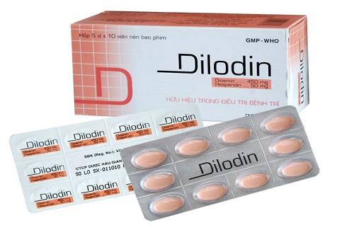 Dilodin - Với công dụng điều trị cắt cơn trĩ cấp, trĩ mạn hiệu quả
