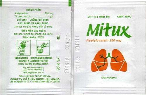 Thuốc Mitux - Công dụng, liều dùng, tác dụng không mong muốn