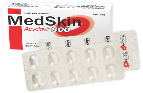 Medskin Acyclovir 800 - Thuốc điều trị Herpes sinh dục, bệnh zona, và thủy đậu