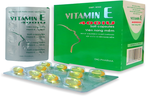 Vitamin E 400IU - Thuốc uống làm đẹp da tăng cường sức khỏe