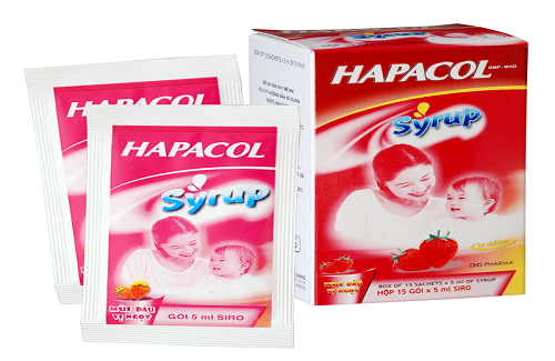 Hapacol Syrup - thuốc giảm đau hạ sốt cho trẻ hiệu quả