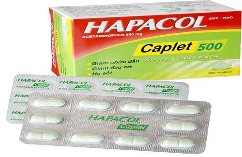 Hapacol Caplet 500 và một số thông tin cơ bản về thuốc