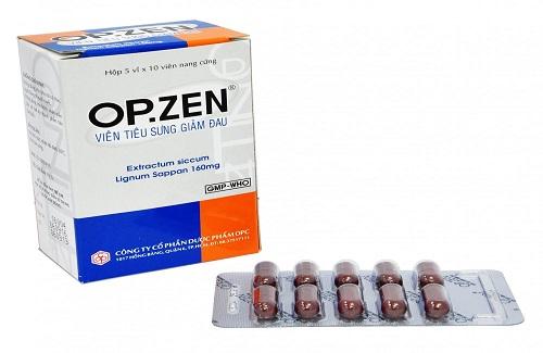Opzen - Thông tin và hướng dẫn sử viên tiêu sưng giảm đau