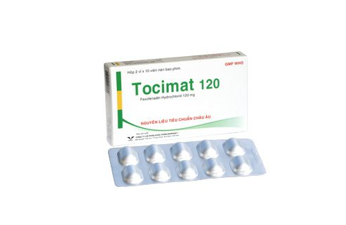 Tocimat 120 - thuốc trị viêm mũi dị ứng và mày đay mạn tính vô cănTocimat 120