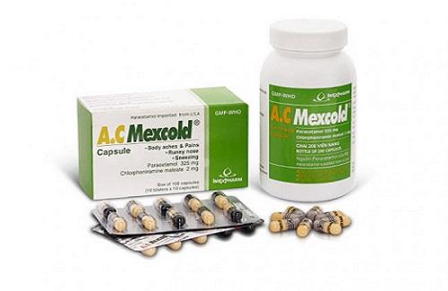 A.C Mexcold - Một số thông tin về thuốc và hướng dẫn sử dụng