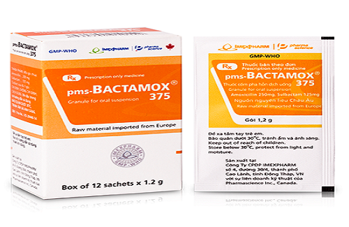 Thuốc pms-Bactamox 375 - Thông tin và hướng dẫn sử dụng thuốc
