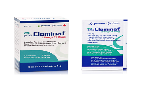 pms-Claminat 250mg/31,25mg - Thông tin và hướng dẫn sử dụng thuốc
