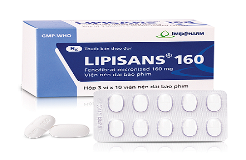 Lipisans 160 - Thuốc điều trị rối loạn lipoprotein huyết