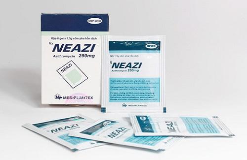 Cốm pha hỗn dịch Neazi 250mg và một số thông tin cơ bản