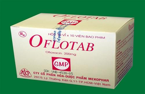 Oflotab - Thuốc điều trị nhiễm khuẩn do vi khuẩn nhạy cảm