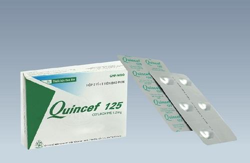 Quincef 125 (viên bao phim) - Thông tin cơ bản và hướng dẫn sử dụng