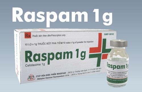 Raspam 1g - Thuốc điều trị nhiễm khuẩn nặng do vi khuẩn nhạy cảm