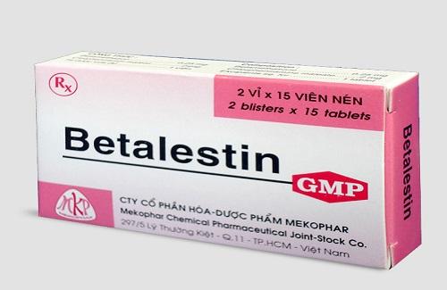 Betalestin (vỉ) - Thông tin và hướng dẫn sử dụng thuốc