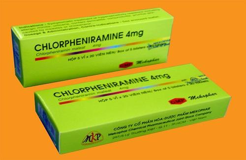 Chlorpheniramine 4mg - Thuốc chữa viêm mũi dị ứng và triệu chứng dị ứng