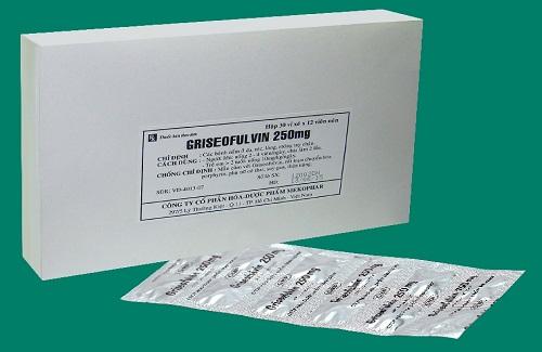 Griseofulvin 250mg - Thuốc có công dụng điều trị các bệnh nấm