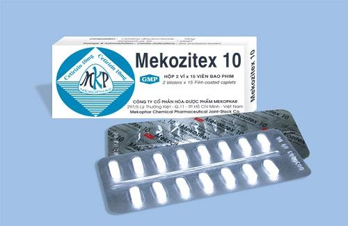 Mekozitex 10 (hộp 2 vỉ) - Thông tin cơ bản và hướng dẫn sử dụng