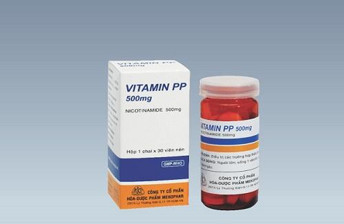 Vitamin PP 500mg (viên nén) - Thuốc điều trị các trường hợp thiếu Nicotinamide