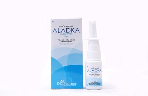 Thuốc xịt mũi Aladka - Thuốc điều trị tại chỗ viêm và dị ứng vùng mũi họng