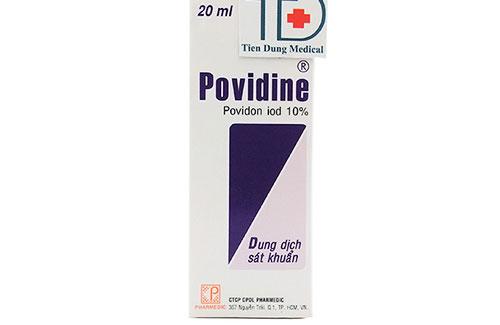 Thông tin cần thiết về dung dịch sát khuẩn Povidine 10% (20ml)