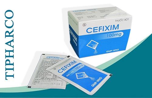Cefixim 100mg (thuốc bột uống - công ty dược phẩm Tipharco)