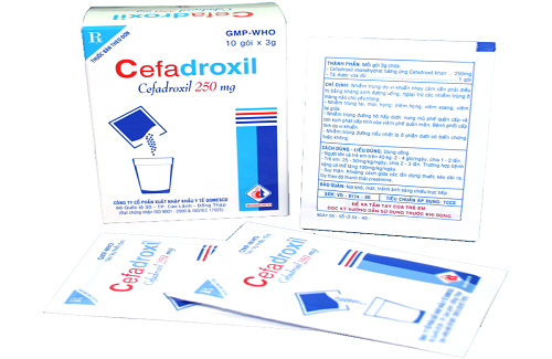 Cefadroxil 250mg (thuốc bột uống - công ty xuất nhập khẩu y tế Domesco)