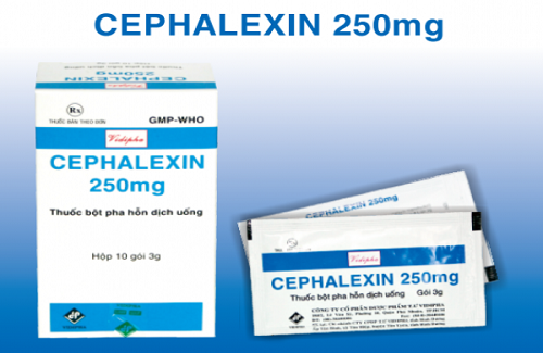 Cephalexin 250mg (thuốc bột pha uống - công ty dược phẩm TW VIDIPHA)