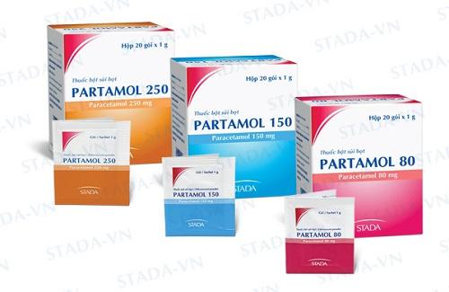 Partamol (thuốc bột sủi bọt) và một số thông tin thuốc cơ bản