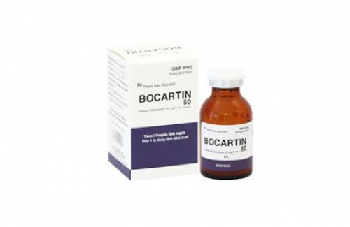 Hướng dẫn sử dụng Bocartin 50 (thuốc tiêm đông khô)