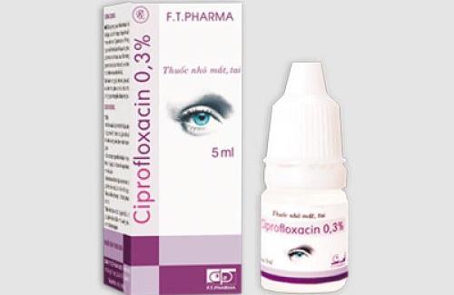 Ciprofloxacin 0.3% (thuốc nhỏ mắt - công ty Dược phẩm 3/2) thông tin thuốc