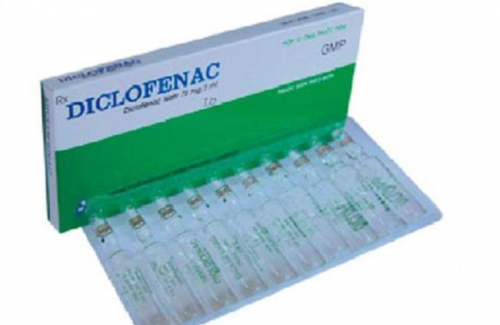 Diclofenac 75mg/3ml (dung dịch thuốc tiêm - công ty dược trang thiết bị y tế Bình Định)