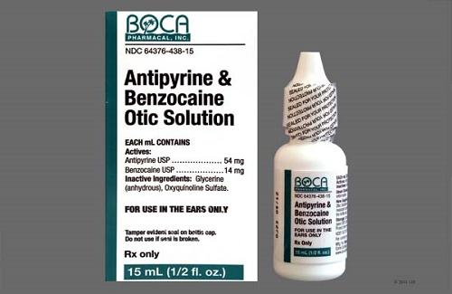 Antipyrine-Benzocaine (thuốc nhỏ tai) và một số thông tin thuốc cơ bản