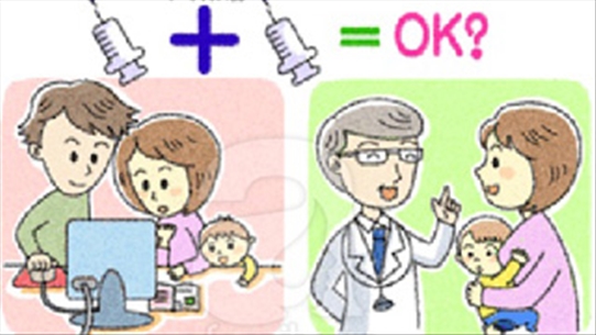 Học mẹ Nhật cách tiêm phòng cho con đề phòng tình huống xấu