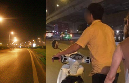 Hà Nội: Vợ chồng dắt xe hết xăng lúc nửa đêm, thanh niên xăm trổ làm điều khiến dân mạng phải ‘truy lùng’