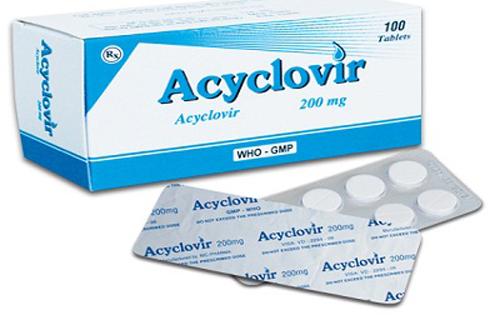 Tác dụng phụ không mong muốn của thuốc kháng virut acyclovir