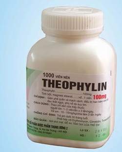 Dùng thuốc chữa hen theophylin không đúng cách sẽ gây ngộ độc thuốc