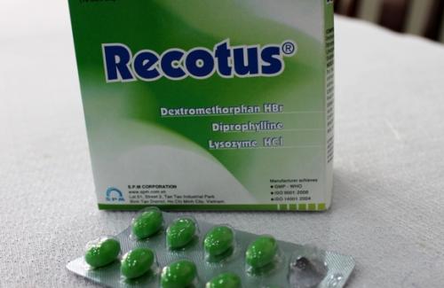 Thuốc ho recotus khi sử dụng sai: Nguy cơ về bệnh suy hô hấp, tiêu chảy