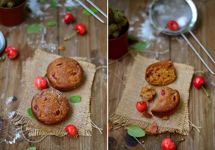 Cách làm bánh muffin cherry thơm ngon chẳng thể chối từ