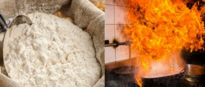 Để bột mì ở cạnh bếp gas đang cháy, cẩn thận cả nhà "nổ tung"