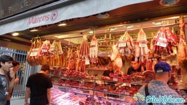 Chợ La Boqueria (Barcelona, Tây Ba Nha)