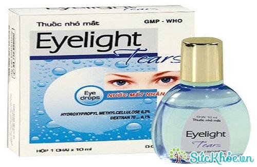 Eyelight Tears điều trị các triệu chứng đỏ, đau, xốn mắt do khô mắt