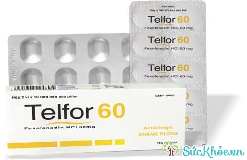 Telfor có tác dụng điều trị các triệu chứng viêm mũi dị ứng