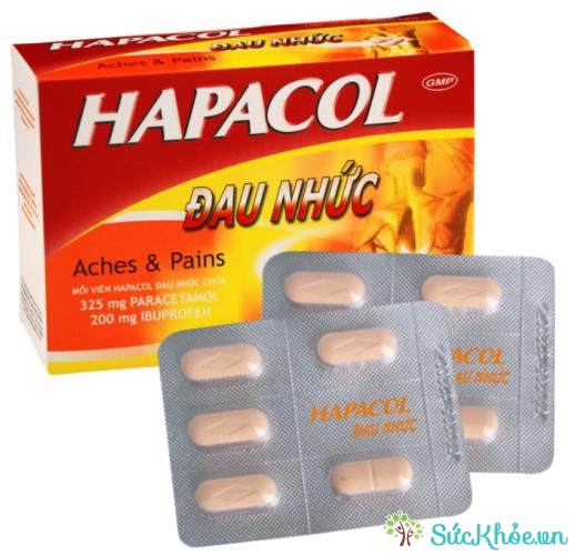 Hapacol đau nhức có tác dụng giảm đau, kháng viêm hiệu quả