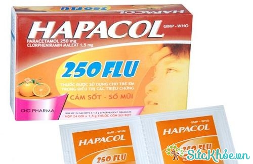Hapacol 250 Flu là thuốc giảm đau, hạ nhiệt và kháng dị ứng hiệu quả